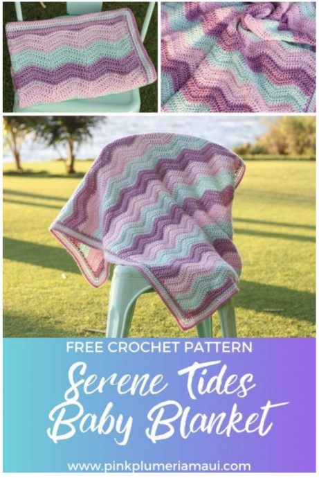 Serene Tides Baby Blanket