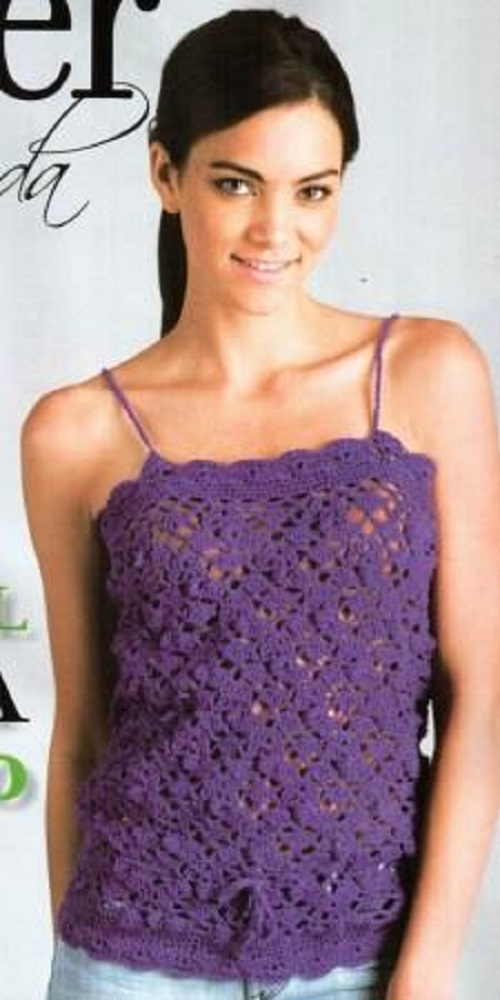 Purple Crochet Top FREE CROCHET PATTERN — Craftorator