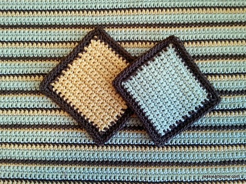 Inspiration. Crochet Coasters.