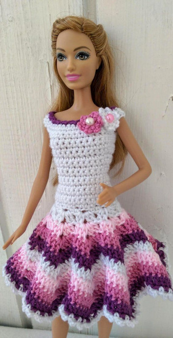 Inspiration. Crochet Doll's Dresses. – FREE CROCHET PATTERN — Craftorator