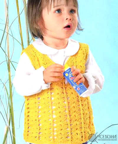 Crochet Yellow Vest for Baby – FREE CROCHET PATTERN — Craftorator