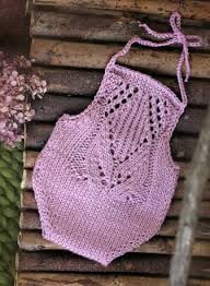 Inspiration. Knit Baby Rompers.