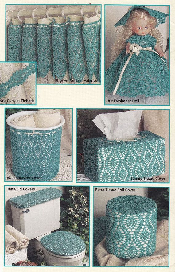 Inspiration. Crochet Bathroom Accessories. FREE CROCHET PATTERN