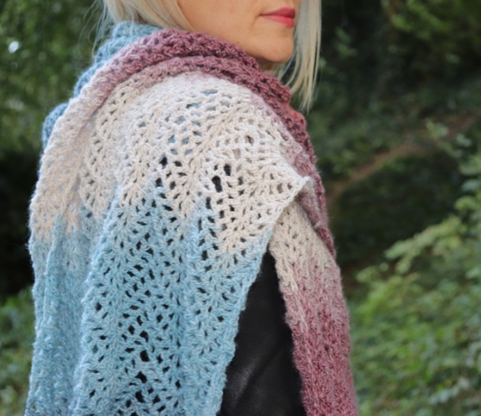 Ombre Crochet Shawl