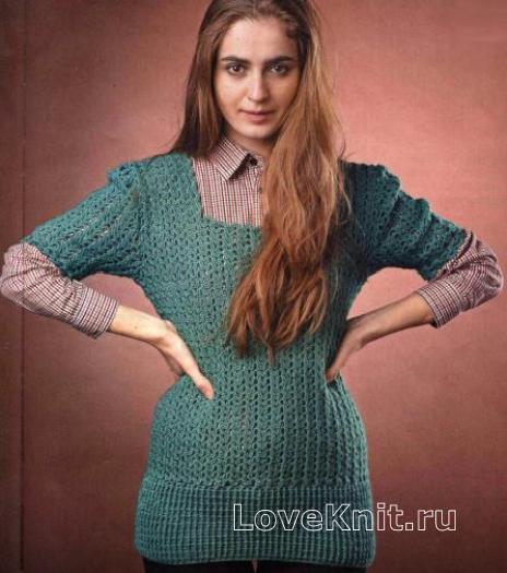 Crochet Emerald Pullover Free Crochet Pattern — Craftorator