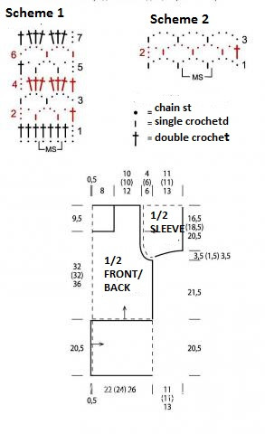 ​Relief Crochet Tunic with Cord