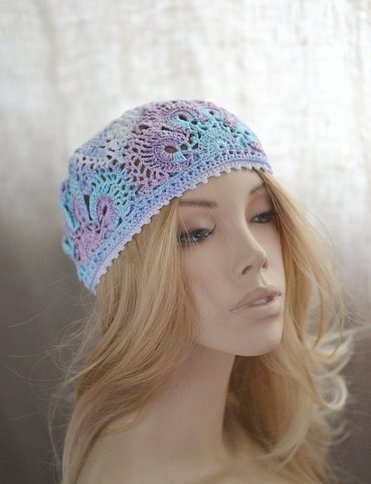 Inspiration. Summer Crochet Berets.