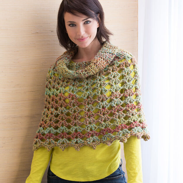 Crochet Cowl-Neck Poncho — Craftorator