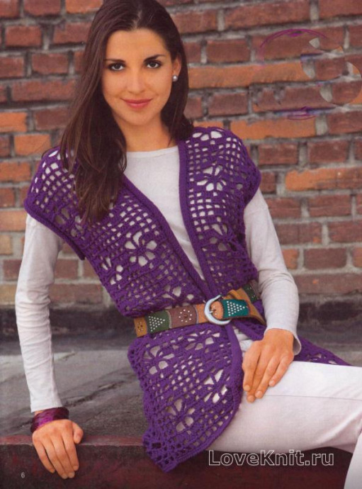 Crochet Purple Vest – FREE CROCHET PATTERN — Craftorator