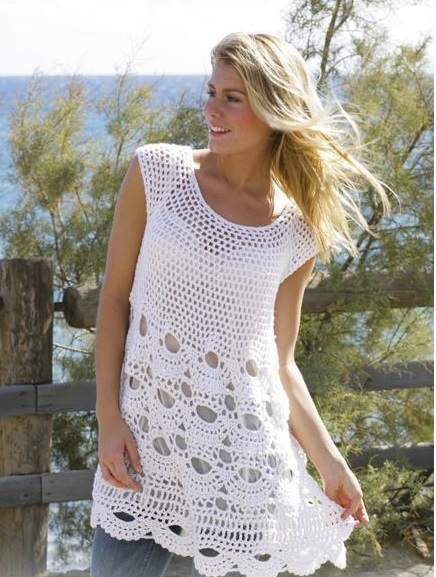 Lacy Summertime Crochet Tunic — Craftorator