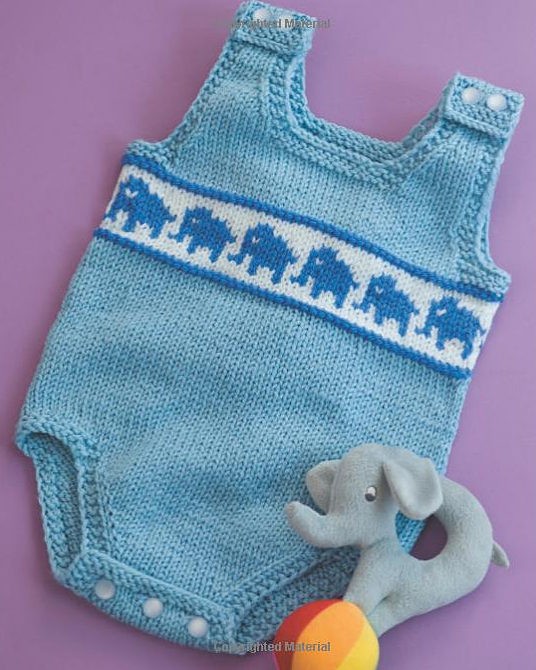 Inspiration. Knit Baby Rompers.