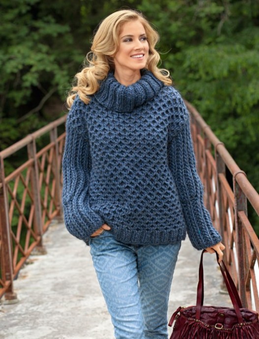 Honeycomb Knit Sweater – FREE CROCHET PATTERN — Craftorator