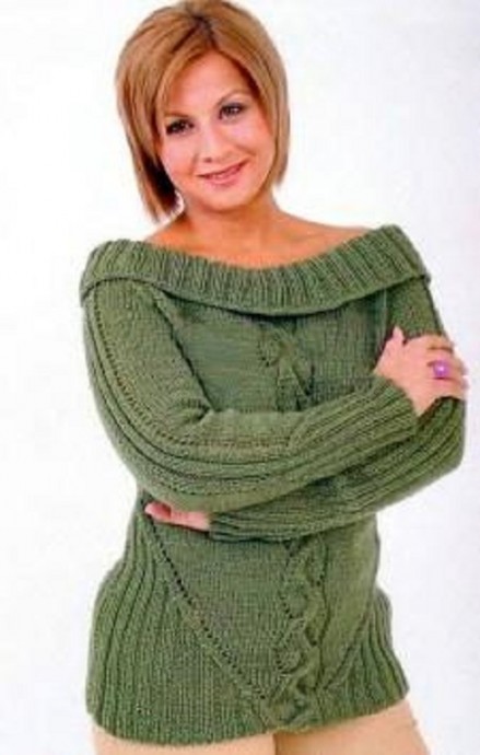 ​Green Jumper with Raglan