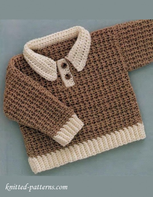 Inspiration. Crochet Baby Sweaters.