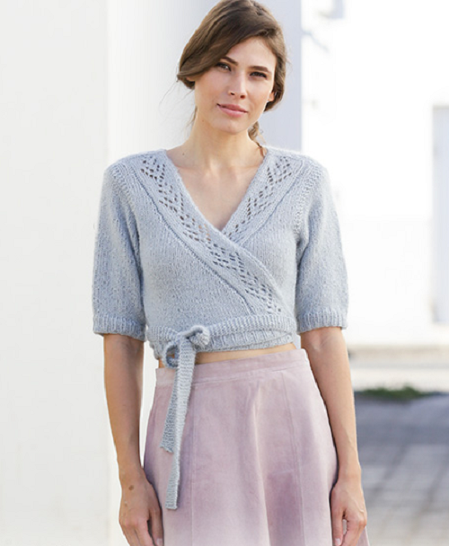 ​Stylish Shorten Knit Blouse