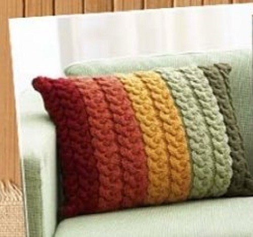 Cabled Pillow
