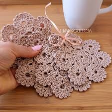 Inspiration. Crochet Coasters.