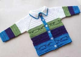 Inspiration. Crochet Baby Sweaters.