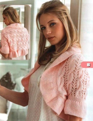 ​Knit Pink Bolero