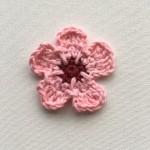 Helping ourusers. Cherry Blossom Crochet Applique.