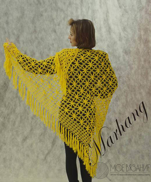 Camomile Crochet Shawl