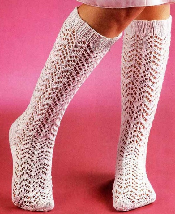 Relief Knit Stockings