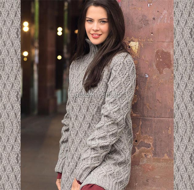 ​Rhombs Knit Sweater-Tunic