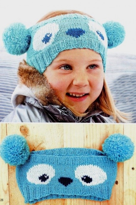 ​Panda Bear Knit Headband