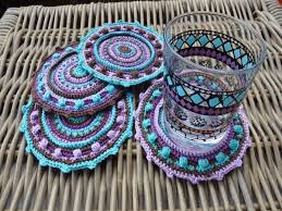 Inspiration. Crochet Coasters.