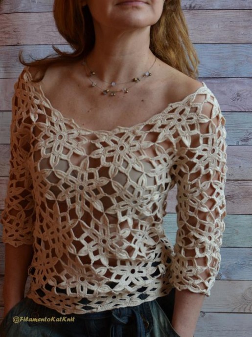 Inspiration. Crochet Blouses.