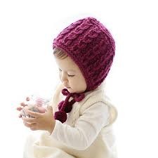 Inspiration. Knit Baby Bonnets.