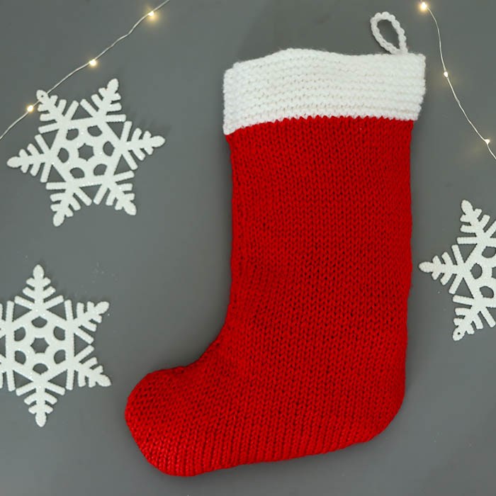 Knitted Christmas Red Stocking FREE CROCHET PATTERN — Craftorator