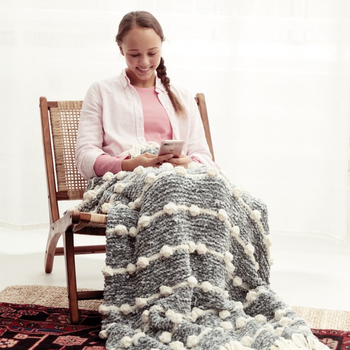 ​Bobbles Knit Blanket