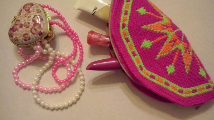 Mandala Ornament Crochet Beauty Bag