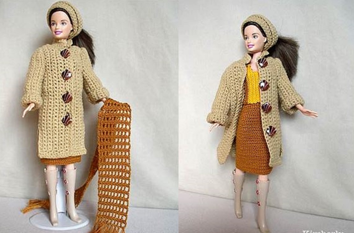 Crochet Cardigan for Barbie Doll FREE CROCHET PATTERN — Craftorator