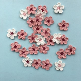 Helping ourusers. Cherry Blossom Crochet Applique.