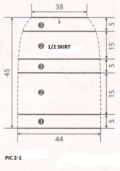 ​Crochet Suit of Top and Skirt