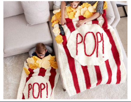 Popcorn snuggle sleeping bag