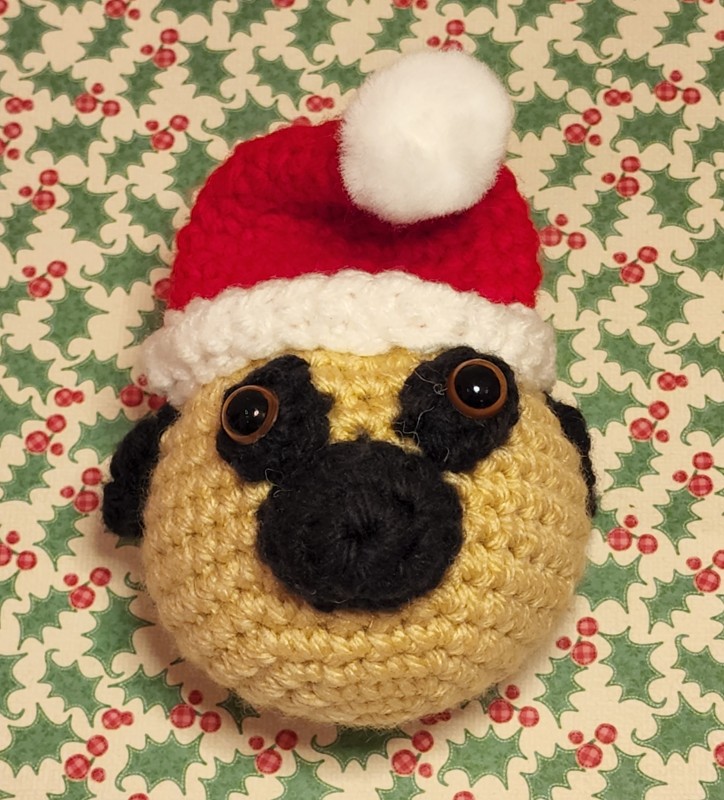 Pug Christmas Ornament