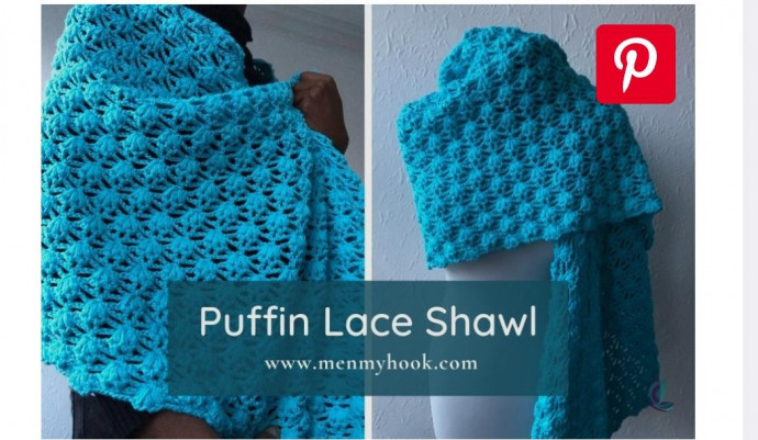 Oversized Puff Stich Shawl