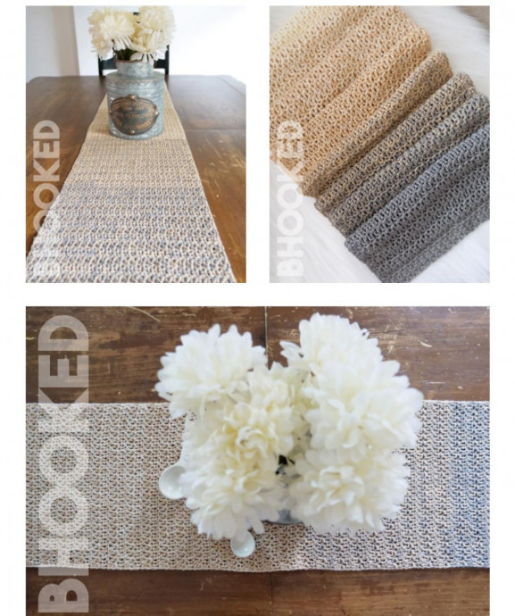 Farmhouse Crochet Table Runner