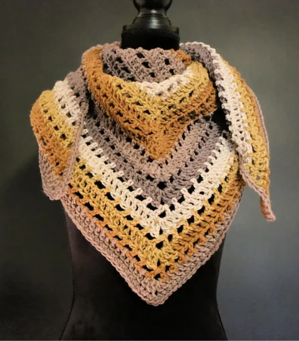 Crochet One Big Cake Shawl Scarf