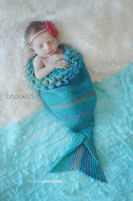 Baby mermaid cocoon