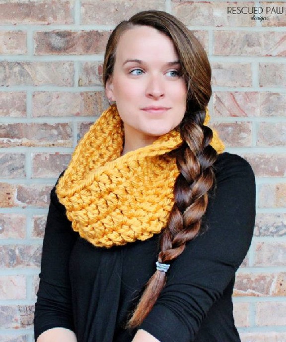 Crochet Infinity Scarf Pattern with Bulky Yarn FREE CROCHET PATTERN