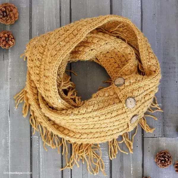 How to Crochet Malia Infinity Scarf