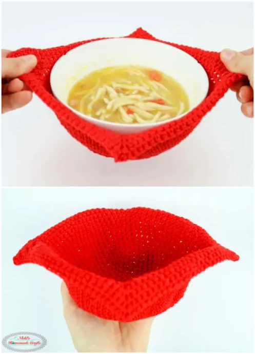 How to Crochet Cotton Bowl Cozy