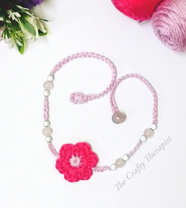 Crochet Flower Necklace