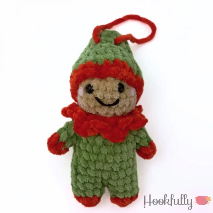 Crochet Elf Ornament