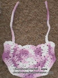 Crochet Baby Round Bib