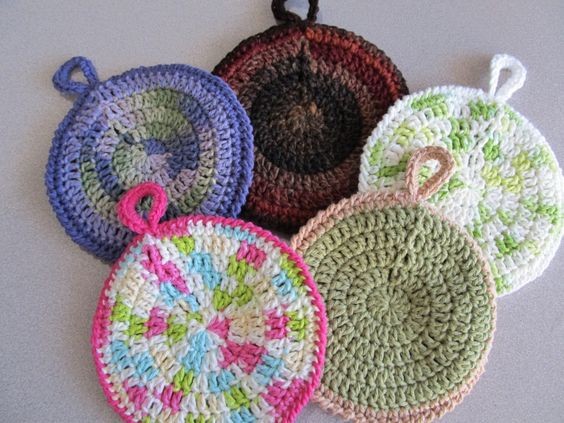 Crochet Circular Potholders